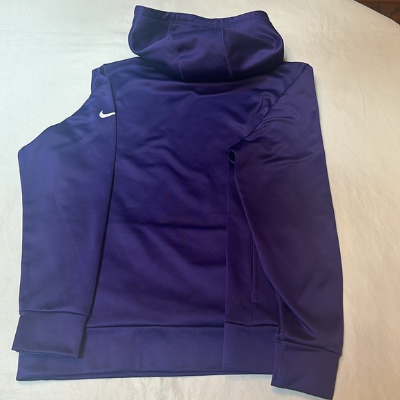 Baltimore Ravens NFL Team Apparel Nike Hooded Purple Sweatshirt, XL - Picture 2 of 11